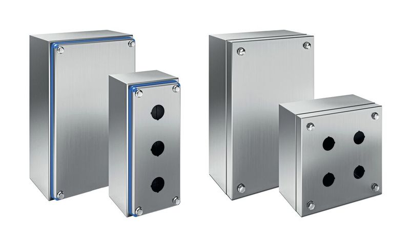 Die Edelstahl-Schaltschränke von Elcase sind in Standardgrössen als kundenspezifische Sonderlösungen verfügbar. (Bild: Elcase)