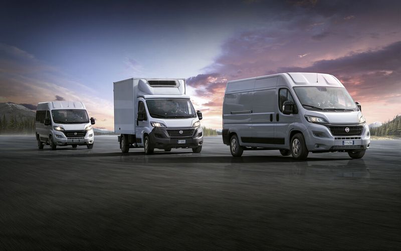 Der Ducato von Fiat wird jetzt in seinen vielen verfügbaren Versionen auch mit E-Antrieb angeboten. (Bild: Fiat)