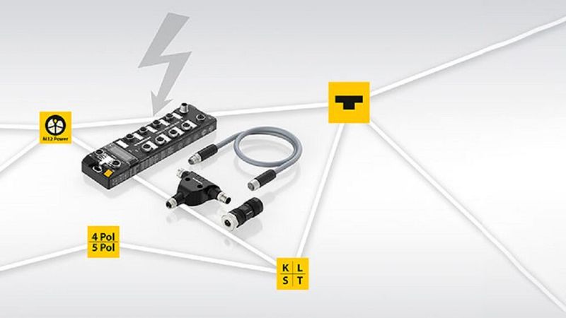 Turck is offering an M12 Power complete package, from cables to connectors right through to RFID modules, I/O modules and power supply units. (Hans Turck )