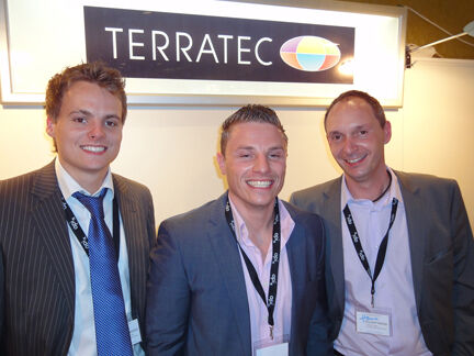 Ein super Team von Terratec: Michel Müllers, John Soyke und Volker Dahl (Archiv: Vogel Business Media)