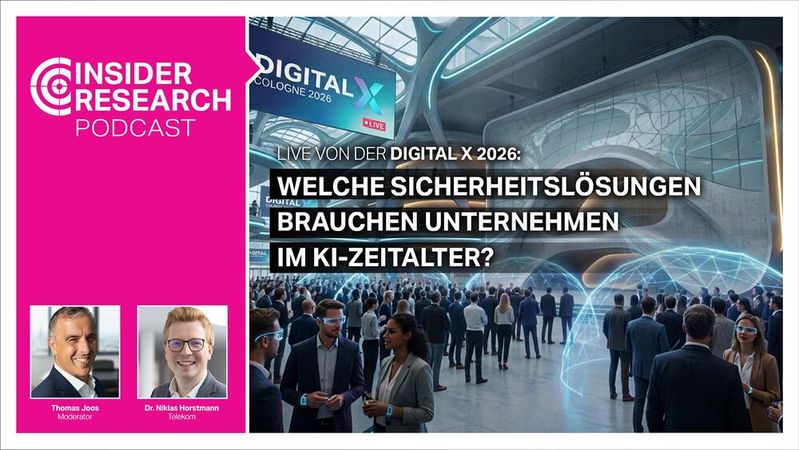 Live von der Digital X 2026: Denken Sie Netzwerke nie wieder ohne Security, ein Interview von Thomas Joos, Insider Research, mit Dr. Niklas Horstmann, COO Telekom Security.(Bild:  Vogel IT-Medien / Telekom / Joos)