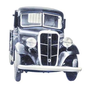 Im April 1937 baute die Hatsudoki Seizo Company schließlich das erste Fahrzeug mit vier Rädern, einen kleinen Lieferwagen mit der Typenbezeichnung „FA“. Ausgestattet war dieser mit einem 732-ccm-Viertakt-Boxermotor mit Zwangsluftkühlung. Das Produktionsvolumen betrug nur ca. 200 Einheiten.(Bild:  Daihatsu)