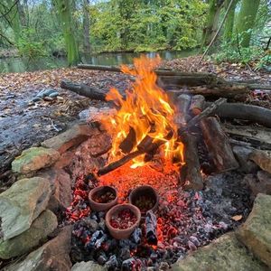 Experimental cooking with modern replica pottery vessels to recreate prehistoric recipes.(Source:  Lara González Carretero)