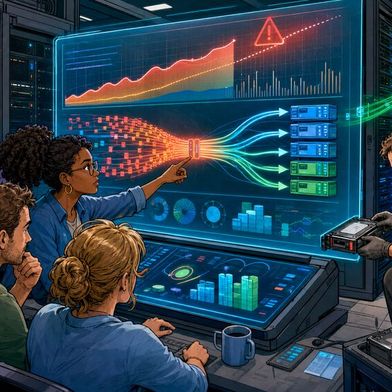 Mit Hilfe prädiktiver Speicheranalyse sollen Ausfälle und Engpässe beim Storage vermieden werden. (Bild: KI-generiert)