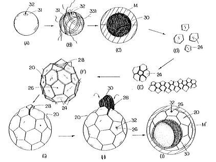 The ball cover is the most stressed component of the ball. It should be as abrasion-resistant, shape-retaining, and evenly round as possible. It should always have the same playing characteristics under the most varied playing and weather conditions. This wide range of demands particularly spurred on the inventors. The picture shows the production of a football cover according to US 5 772 545 A1. (Image:DPMA)