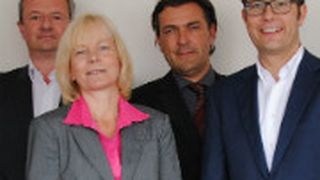 Sind für internationale Orientierung (v.li.): Rainer Zschocke, Antje Woltermann, Sven Unold und Adrian Glöckner. (Foto: Baeuchle)