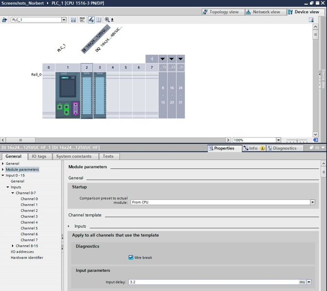 Komfortable Projektierung im TIA Portal durch Nutzung der Template-Funktion: Die Freigabe der Diagnosen aller Kanäle der Baugruppe im TIA Portal erzeugt automatisch Meldungen an die CPU, die auf Knopfdruck auch an der CPU, am Web-Server oder an einem Bediengerät (HMI) angezeigt werden. (Bild: Siemens)