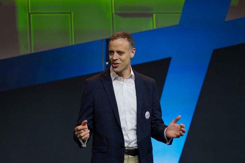 Bundes-CIO Dr. Markus Richter bei seiner Keynote auf der großen Bühne ... (Messe Berlin GmbH)