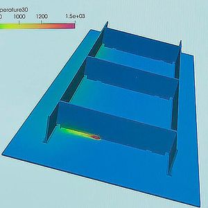 Die Zukunft des Schweißens: Per Computersimulation wird ein zu schweißendes Bauteil analysiert und optimiert, sagen die TIME-Experten. Teure und zeitaufwendige Prototypenbauten seien dann passé. 