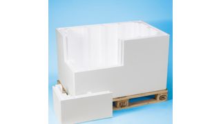 Die Protect-Palettenbox im Stecksystem macht die Konfektionierung von temperatursensiblen Produkten zum Kinderspiel. (Eutecma)