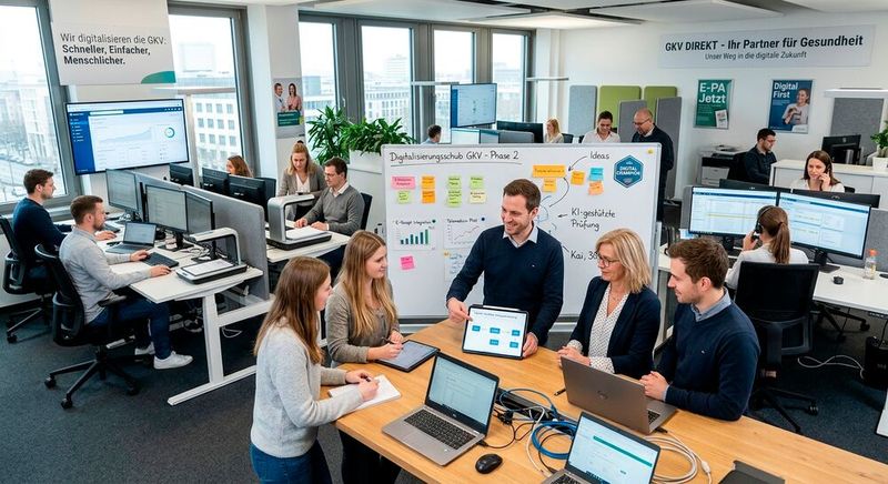 Durch eine Verbesserung der internen Prozesse von gesetzlichen Krankenkassen profitiert auch die Versorgungsqualität im Allgemeinen.(Bild:  Gemini / KI-generiert)