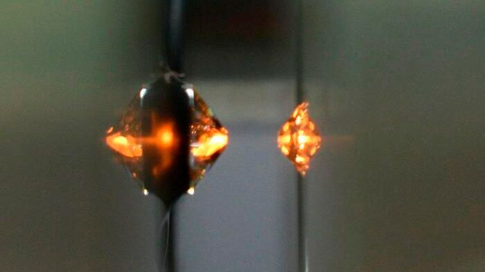 Inside the dynamic diamond anvil cell used by the Kriss research team to generate the supercompressed state (A pair of diamond anvils can be seen)(Source:  Korea Research Institute of Standards and Science (Kriss))