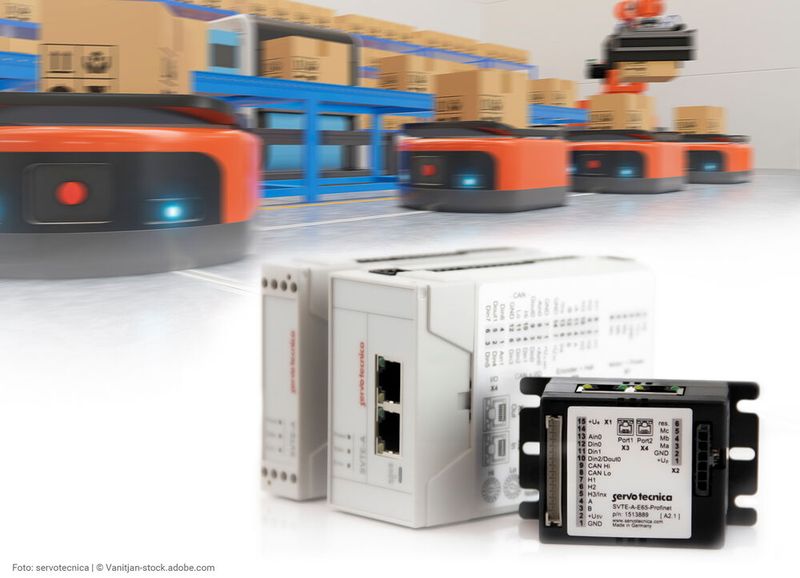 Die Servocontroller der Serie SVTE-A von Servotecnica eignen sich für anspruchsvolle Anwendungen im Bereich Automation und Intralogistik bzw. Transportrobotik.