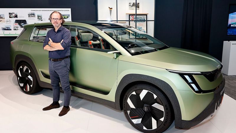 Allerdings ist Skoda-Chef-Designer Oliver Stefani bewusst, dass nicht alle Ideen und Elemente den Weg in die Serie schaffen werden. (Bild: Skoda)