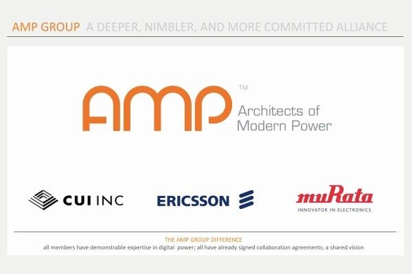 CUI, Ericsson Power Modules und Murata haben sich zum Digital-Power-Konsortium AMP zusammengeschlossen (Bild: AMP-Group)