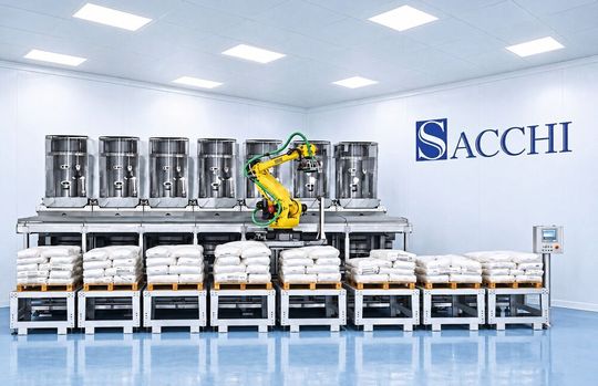 Greifer, Entleerstation, Dosierung und Förderung werden auf den jeweiligen Materialfluss abgestimmt.(Bild:  Sacchi)
