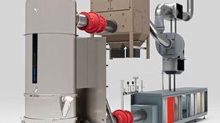 Das Wärmerückgewinnungssystem HRS kann leicht in alle Wirbelschichtprozessoren der Ventilus-Produktfamilie und der IGL-Serie integriert werden. (Bild: Romaco)