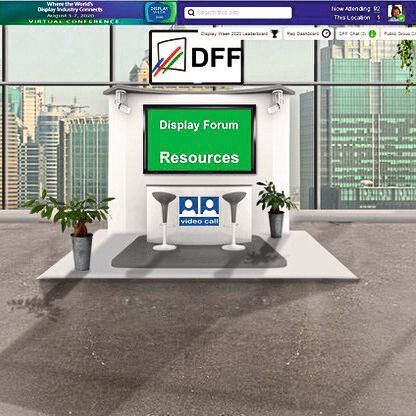 Das Deutsche Flachdisplayforum (DFF) auf auf der SID Display Week mit einem virtuellen Messtand vertreten.