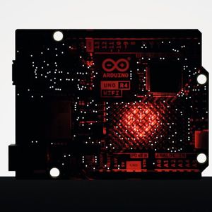 Arduino UNO R4 WiFi: Neu ist zudem eine rote 8x12-LED-Matrixanzeige. (Bild:  Arduino)