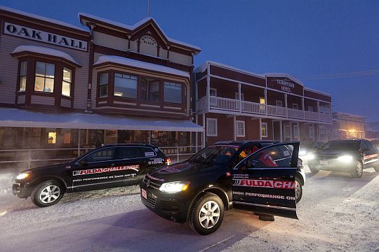 Legendäre Orte wie die frühere Goldgräberstadt Dawson waren Etappenziele der Fulda Challenge. Insgesamt gelangten die Teilnehmer bis nach Tuktoyuktuk, der nördlichsten Gemeinde Kanadas. (Archiv: Vogel Business Media)