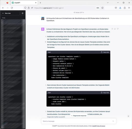Coden und Automatisieren: Schritt für Schritt zur Orchestrierung von OpenStack-Containern mit ChatGPT als Entwicklerassistent.(Bild:  Anna Kobylinska und Filipe Martins)