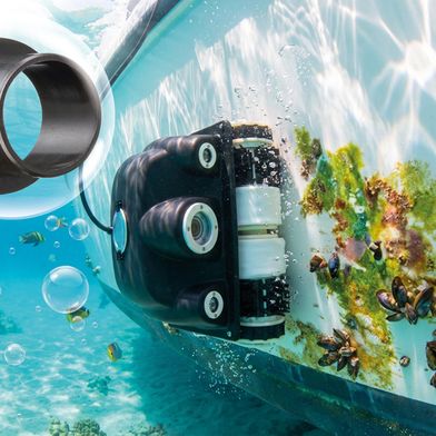 To keep boat hulls clean: The underwater robot KeelCrab uses lubrication-free polymer bearings from Igus for low-maintenance and corrosion-free operation in saltwater. (Image:Igus SE & Co. KG / AI-assisted)