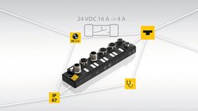 Sichert und überwacht Stromkreise direkt im Feld: Turcks IP67-Sicherung TBIF mit IO-Link (Bild: Turck GmbH)