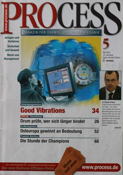 Mai 2007   Top Themen:  - Good Vibrations - Drum prüfe, wer sich länger bindet - Osteuropa gewinnt an Bedeutung - Die Stunde der Champions (Bild: PROCESS)