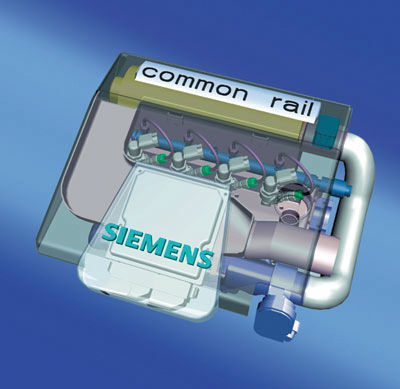 Bild 6: Mit vielschichtiger Piezokeramik ließ sich erstmals ein superschneller Antrieb für Dieseleinspritzventile realisieren. Mitarbeiter der Siemens AG erhielten 1998 dafür den VDI-Preis für innovative Werkstoffanwendung. (Siemens)