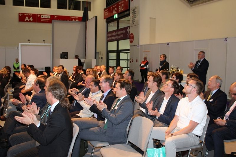 Impressionen vom Application Award der LABORPRAXIS zur Analytica 2016 in den Kategorien Lebensmittelanalytik, Labortechnik sowie Bio- und Pharmaanalytik. (Bild: LABORPRAXIS)