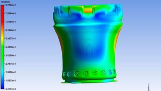 Ansys Additive sagt den nach dem Druck validierten Verzug voraus.  (Ansys)