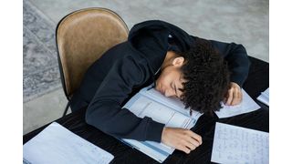 The sleep biology of adolescents is geared towards falling asleep late. With school starting early these days, chronic sleep deprivation can occur.  (Source: free licensed)