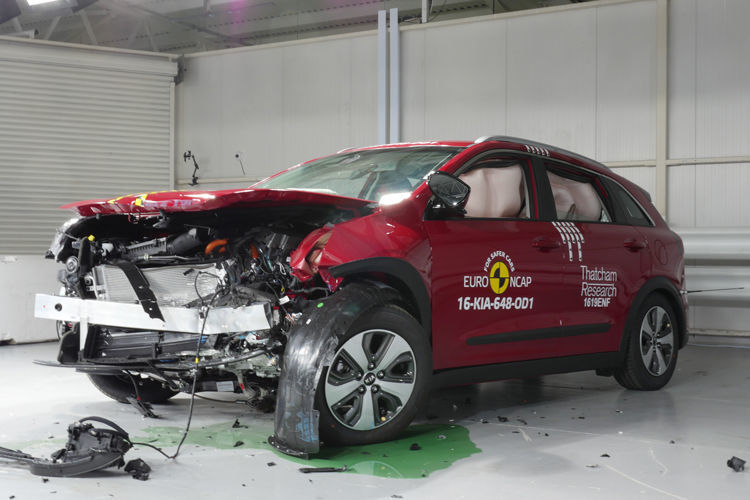 Zwei Bewertungen gab es von den Crashtestern für den Kia Niro. (Euro NCAP)