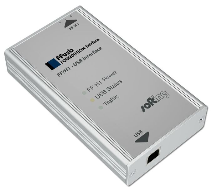Mobile USB auf FF / H1 Kommunikationsschnittstelle für Anschluss an Standard-PCs  (Bild: Softing Industrial Automation)