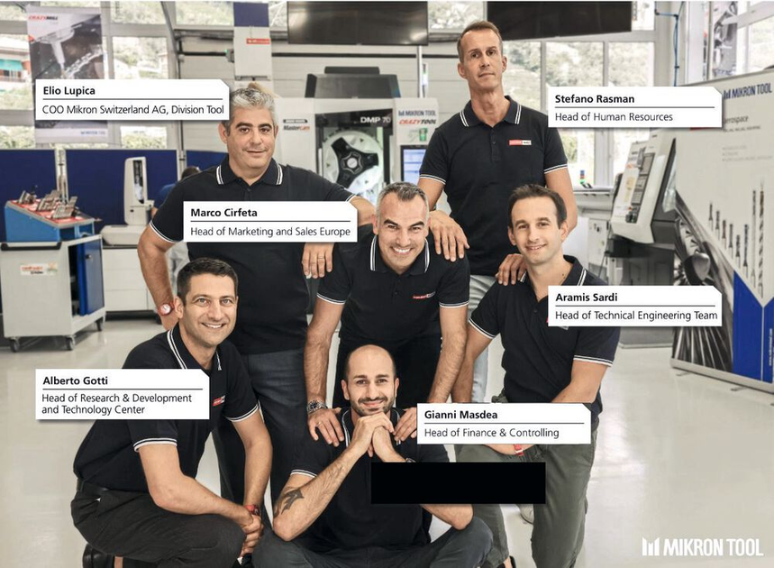 Neue Divisionsleitung der Mikron Switzerland AG, Division Tool