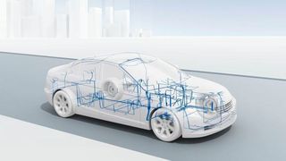 100BASE-T1 ist der erste Automotive-spezifische Ethernet-Standard, der auf die Anforderungen von Fahrzeugnetzwerken ausgerichtet ist. (Bosch)
