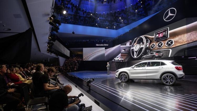 Darunter auch der GLA – der Kompakt-SUV kommt im März 2014 in den Handel. (Foto: Daimler AG)