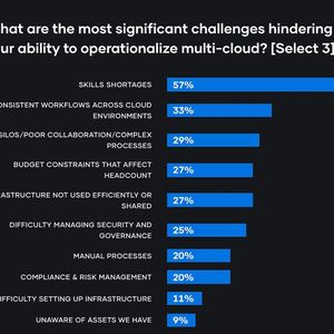 Bei der Umsetzung von Multi-Cloud fehlt es den Unternehmen häufig an Fachkräften.(Bild:  Hashi-Corp)