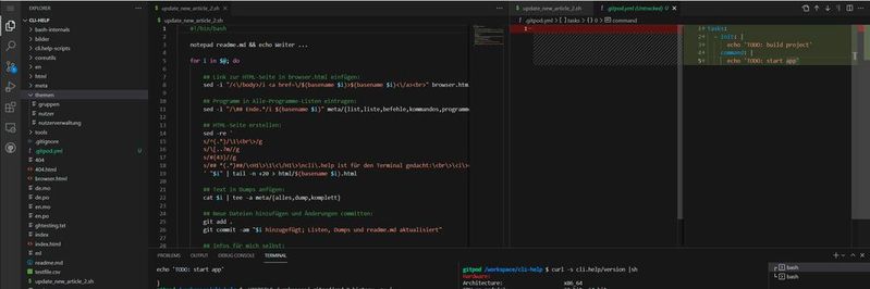 Ein GitHub-Repo in GitPods VSC-basiertem Editor. Ein GitHub-Repo in GitPods VSC-basiertem Editor.