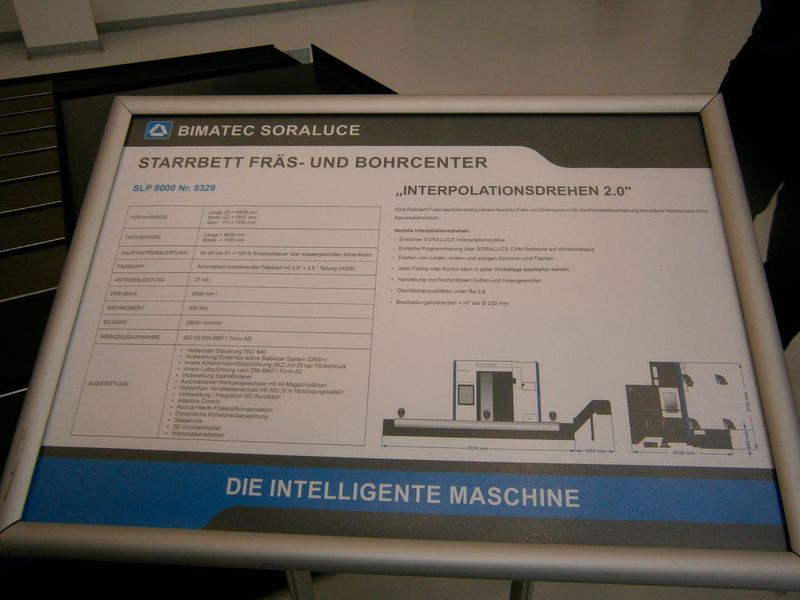 Eine SLP 8000 führte das präzise, mehrachsige Interpolationsdrehen vor... (Königsreuther)