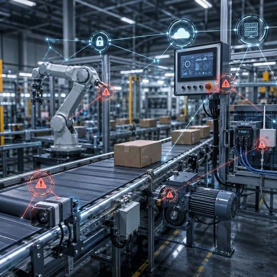 Auch Geräte, deren Hauptfunktion nicht Security ist, können über ihre Vernetzung Teil einer relevanten Angriffsfläche werden.(Bild:  Dall-E / KI-generiert)