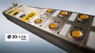 Als Schnittstelle zur Sicherheitssteuerung ermöglicht der IO-Link Safety Master PDP67 IOLS von Pilz die bidirektionale Kommunikation bis in die Feldebene. Die Anbindung von Sicherheitssensoren mit IO-Link Safety an PDP IOLS ist möglich – neben IO-Link Safety Geräten können auch Standard-IO-Link Sensoren und Aktoren sowie klassische Sicherheitssensoren, beispielsweise mit OSSD-Ausgängen, angeschlossen werden. (Bild: Pilz GmbH & Co. KG)