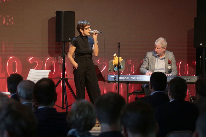 Für die sehr stimmungsvolle, musikalische Begleitung sorgte das Duo „Take Two“. (Bild: G Data)