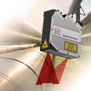 Der Scancontrol Laser-Scanner von Micro-Epsilon misst mit höchster Präzision und wird unter anderem zur Pipelineprüfung eingesetzt.