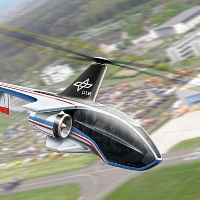 So könnte der Tragschrauber aussehen, an dem aktuell das DLR forscht und entwickelt. (Bild: DLR)