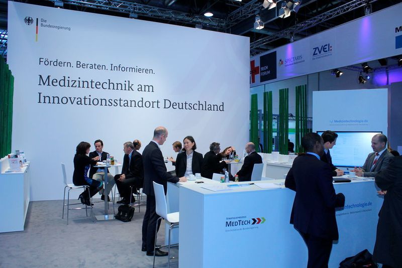 Der Stand der Bundesregierung auf der Medica ... (Bild: VDI TZ)