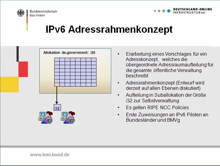 Eine der Fragen, mit denen sich Constanze Bürger beschäftigt, besteht darin zu klären, wie sich der /26-Adressraum nun sinnvoll auf die Länder und Kommunen verteilen lässt, beziehungsweise , wie sich Subnetze bilden lassen. (Archiv: Vogel Business Media)