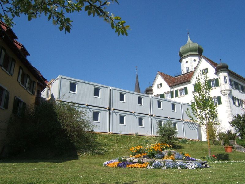 Altersheim-Provisorium, ideal der Umgebung angepasst. (Bild: Sosag)