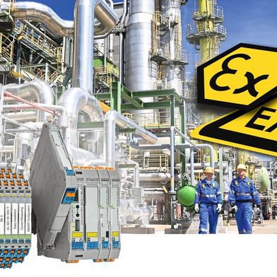 Oferta wzmacniaczy izolacyjnych i przetworników pomiarowych Ex i firmy Phoenix Contact obejmuje dostosowane do indywidualnych potrzeb rozwiązania interfejsowe Ex i. (Zdjęcie:industryview@shutterstock.com / Phoenix Contact)