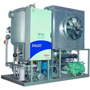 Bild 1: Der Vakuumverdampfer Typ E 6000 mit Wärmepumpe und Zwangsumlaufsystem ist für kleinere Mengen wässriger Abfälle geeignet.  Bild: Gütling